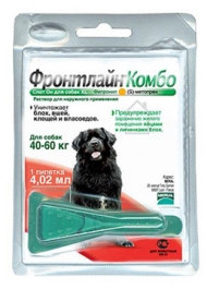 Капли Фронтлайн Комбо д/собак 40-60кг 1 пипетка (4,07)
