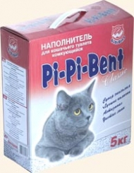 Наполнитель ПИ-ПИ-БЭНТ Классик комкующ. (коробка) 5кг 1/4