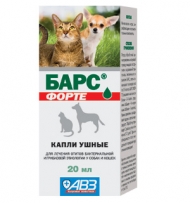Капли Барс Форте ушные 20мл