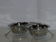Подставка низкая с мет. мисками 0,35л (8813)