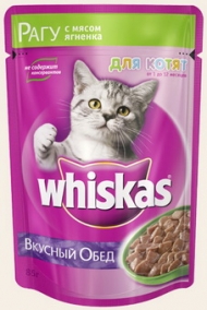 Вискас 85г д/котят ягненок/рагу  6583