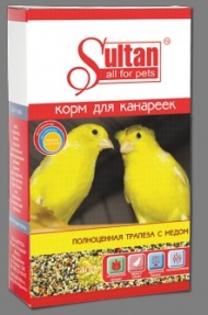Корм Султан д/канар. Полноц.трапеза мед 400г (14)