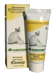 Фитожеле д/кошек Юниор курица 75г