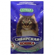 Наполнитель Сиб. кошка супер комк. 5л (4)