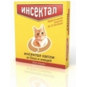 Капли Инсектал д/кошек и собак 2-4кг