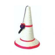 Когтеточка Конус с сердечком сизаль d32*45cм ТМ-861-1