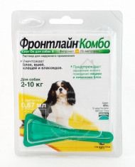 Капли Фронтлайн Комбо д/собак 2-10кг 1 пипетка (0,67)