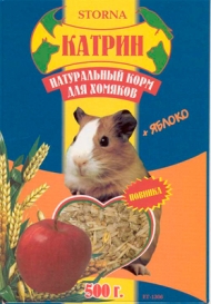 Корм Катрин д/хомяков 500г /яблоко/