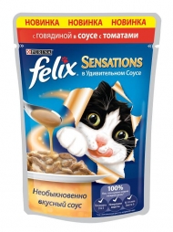 Феликс 85г  сенсация в удив. соусе Говядина/томат