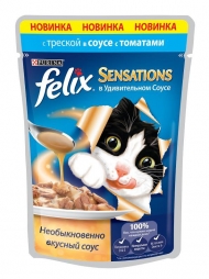 Феликс 85г  сенсация в удив. соусе Треска/томат