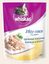 Вискас 85г курица в собст. соку