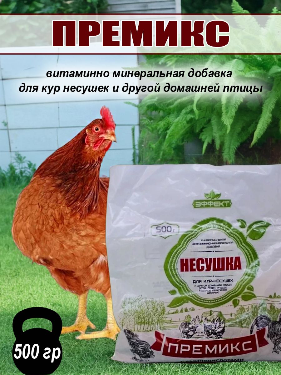 Премикс для кур несушек, 500гр